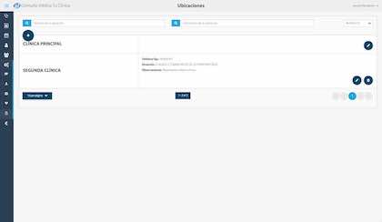 Ubicaciones (multiples clínicas)